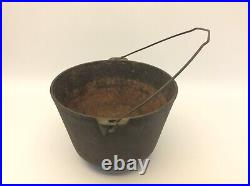 Cast Iron 3 Legged Cauldron Cookware Pot Kettle Campfire Cooking