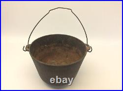 Cast Iron 3 Legged Cauldron Cookware Pot Kettle Campfire Cooking