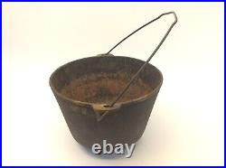 Cast Iron 3 Legged Cauldron Cookware Pot Kettle Campfire Cooking