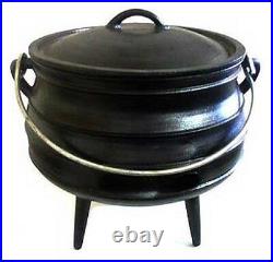 Cast Iron Cauldron Sz 4 Potjie Pot Outdoor Survival Gypsy Kettle