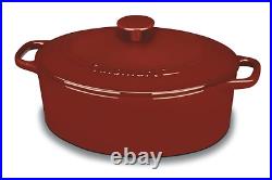 Cast Iron Cookware On Sale Dutch Oven Enameled Casserole Enamel Coated 5.5 Quart