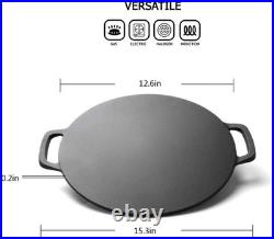 Cast Iron Crepe Pan 12.6 Perfect for Crepes, Tortillas & Pancakes