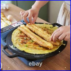 Cast Iron Crepe Pan 12.6 Perfect for Crepes, Tortillas & Pancakes