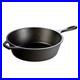 Cast Iron Deep Pan Pre-Seasoned 10.25 Inch Black