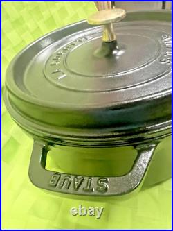 Cast Iron Dutch Oven 4-qt Round Cocotte, Made in France, Serves 3-4, Matte Black