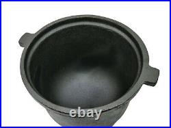 Cast Iron Dutch Oven Stew Pot Outdoor Cooking Campfire Open Fire 8L! UK