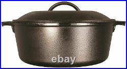 Cast Iron Dutch Oven With Lid 5 Quart Black