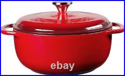 Cast Iron Dutch Oven with Lid Dual Handles Oven Safe up to 500° F or on