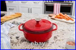 Cast Iron Dutch Oven with Lid Dual Handles Oven Safe up to 500° F or on