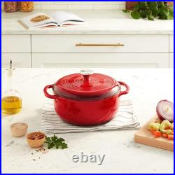 Cast Iron Dutch Oven with Lid Dual Handles Oven Safe up to 500° F or on