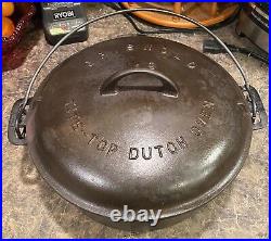 Cast Iron GRISWOLD No 9 Tite Top Dutch Oven 834 A With Lid 2552 A