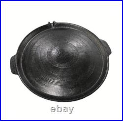 Cast Iron Grill Pan Double-sided Perilla Oil Seasoning Pan Home Garden Camping