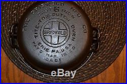 Cast Iron. Griswold #6 Tite Top Dutch Oven. Pattern #2605