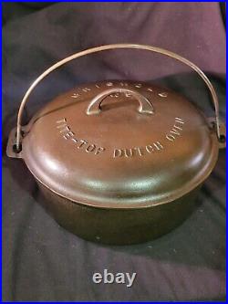 Cast Iron Griswold No 9 Tite Top Dutch Oven 834 J With Lid 2552 and Trivet CLEAN