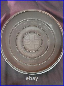 Cast Iron Griswold No 9 Tite Top Dutch Oven 834 J With Lid 2552 and Trivet CLEAN