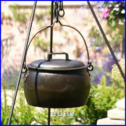 Cast Iron Gypsy Pot Belly Cooking Pot 1 Gallon