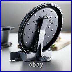 Cast Iron Lid Holder Black, Made in France