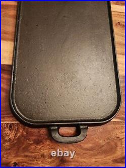 Cast Iron Long Griddle #9, 20.75 L X 9.5 W, Cleaned & Seasoned, Family Size