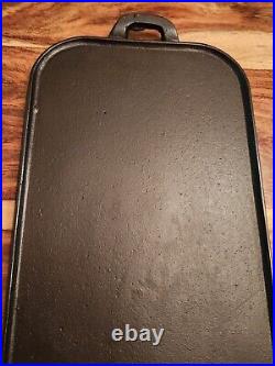 Cast Iron Long Griddle #9, 20.75 L X 9.5 W, Cleaned & Seasoned, Family Size