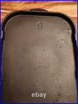 Cast Iron Long Griddle #9, 20.75 L X 9.5 W, Cleaned & Seasoned, Family Size