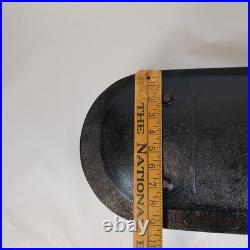 Cast Iron Oval Ham Boiler Fish Poacher Large Primitive Pot 24 Footed Roaster