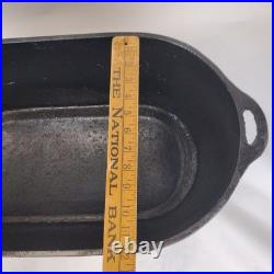 Cast Iron Oval Ham Boiler Fish Poacher Large Primitive Pot 24 Footed Roaster