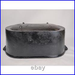 Cast Iron Oval Ham Boiler Fish Poacher Large Primitive Pot 24 Footed Roaster