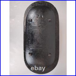 Cast Iron Oval Ham Boiler Fish Poacher Large Primitive Pot 24 Footed Roaster