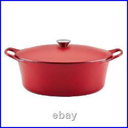 Cast Iron Oven, 6.5-Quart, Red