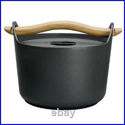 Cast Iron Pot in Black by Timo Sarpaneva for iittala