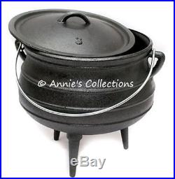 Cast Iron Potjie Pot Sz 3 Cauldron Survival Gypsy Kettle