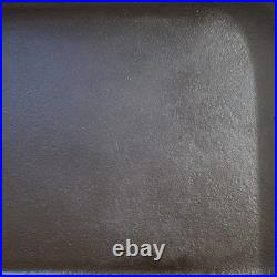 Cast Iron Rectangular Baking Pan with Dual Handles Heavy Duty Cookware Kitchen