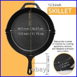 Cast Iron Skillet 12.5 Inches Pre-Seasoned Wholesale Lot of 4 Utopia Kitchen Cast Iron Skillet 12.5 Inches Pre-Seasoned Wholesale Lot of 4 Utopia Kitchen