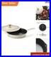 Cast Iron Skillet 12-inch Enamel Frying Pan with Lid for Cooking and Serving