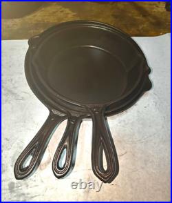 Cast Iron Skillet Set, 1800s Gate Mkd Unknown Maker. #7, #8, #9 Read Description