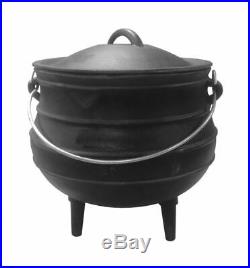 Cast Iron Stew Pot Camping Cooking Pot Dutch Oven Stock Pot Open Fire Pot