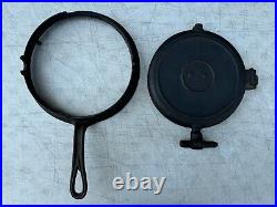 Cast Iron Waffle Maker, Circa 1800s, Flip Flop Style, Size 8/9, Low Base, 2-pc