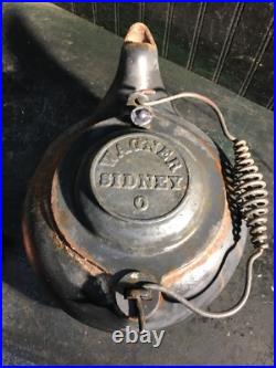 Cast Iron Wagner Ware Teapot Small Tea Kettle Pot Wire Handle Sidney Ohio