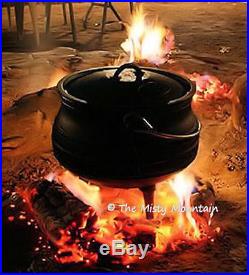 Cast iron Potjie pot Cauldron Outdoor Gypsy Kettle Survival Sz 14