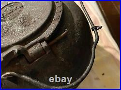 Cast iron antique teapot from Wood Bishop, Bangor, ME. Approx 8 h x approx 14w