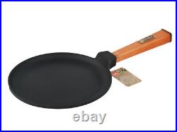 Cast iron pancake pan TM BRIZOLL 220x15 mm with handle OptimaMade in Ukrain