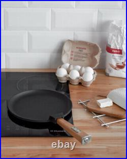 Cast iron pancake pan TM BRIZOLL 220x15 mm with handle OptimaMade in Ukrain