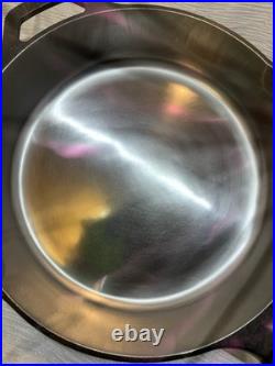 Cast iron skillet smooth polished Vintage Lodge Cast Iron Double Pour Spot