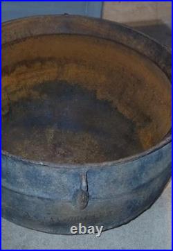 Cauldron With Handles Antique Cast Iron 3 Leg Pot Mark 15 Baltimore MD
