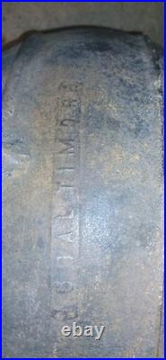 Cauldron With Handles Antique Cast Iron 3 Leg Pot Mark 15 Baltimore MD