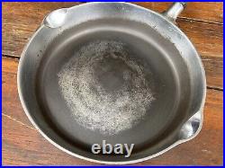 Chicago Foundry Hardware #8 Cast Iron Skillet with Wooden Handle