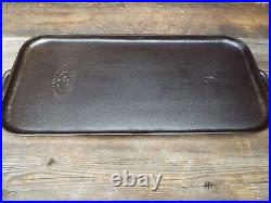 Chicago HDWE FDRY Co. Favorite #9 Cast iron Long Griddle, Restored