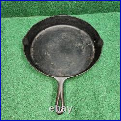 Chicago Hardware Foundry #14 Diamond Logo Cast Iron Skillet 16 No Cracks Flat