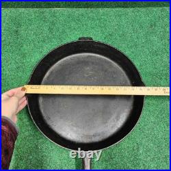 Chicago Hardware Foundry #14 Diamond Logo Cast Iron Skillet 16 No Cracks Flat