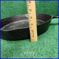 Chicago Hardware Foundry #14 Diamond Logo Cast Iron Skillet 16 No Cracks Flat